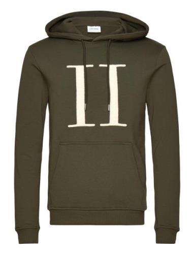 Encore Bouclé Hoodie Tops Sweatshirts & Hoodies Hoodies Green Les Deux