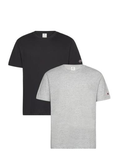 2 Pack Ss Tee Tops T-Kortærmet Skjorte Grey Champion