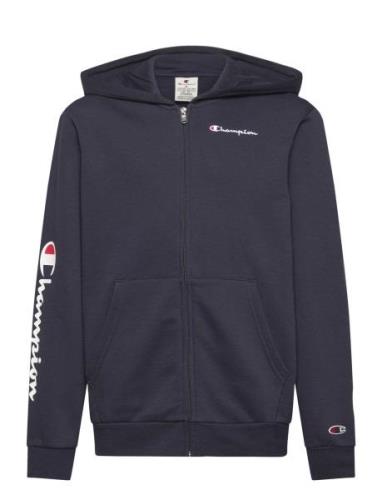 Hooded Full Zip Sweatshirt Sport Sweatshirts & Hoodies Hoodies Navy Ch...