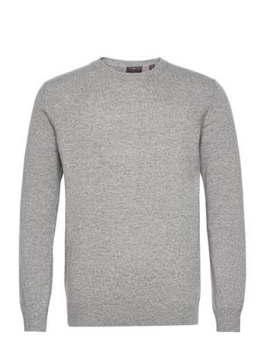 Valter Roundneck Designers Knitwear Round Necks Grey Oscar Jacobson