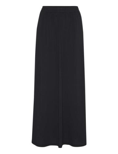 Kamallie Maxi Skirt Lang Nederdel Black Kaffe