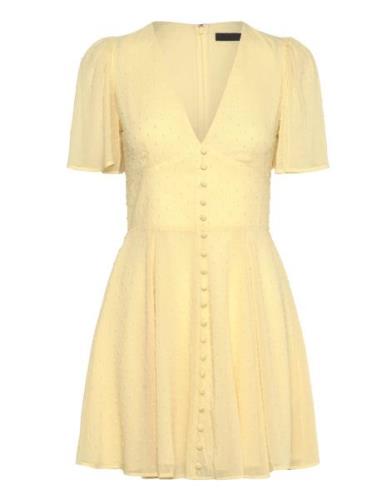 Mini V-Neck Dress Dresses Summer Dresses Yellow ROTATE Birger Christen...