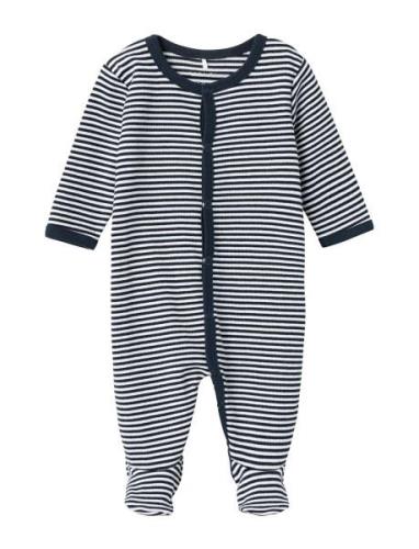 Nbnnightsuit W/F Y/D Core Noos Pyjamas Sie Jumpsuit Navy Name It