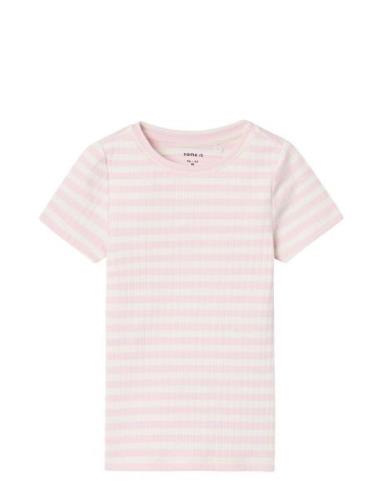 Nmfsuraja Xsl Ss Top Noos Tops T-Kortærmet Skjorte Pink Name It