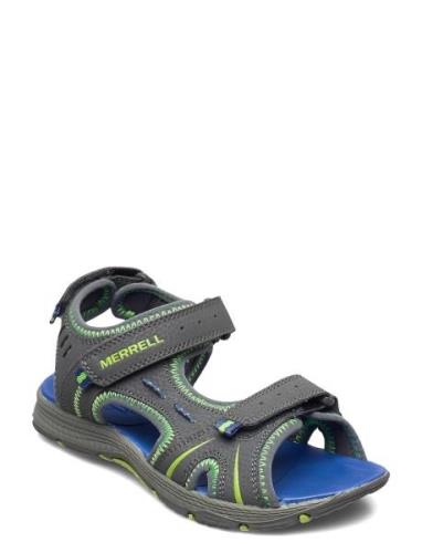 Kids Panther - Grey/Blue Shoes Summer Shoes Sandals Grey Merrell