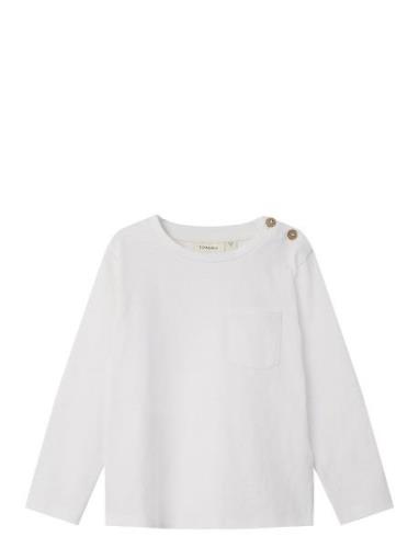 Nmmdolan Ls Top Lil Tops T-shirts Long-sleeved T-Skjorte White Lil'Ate...