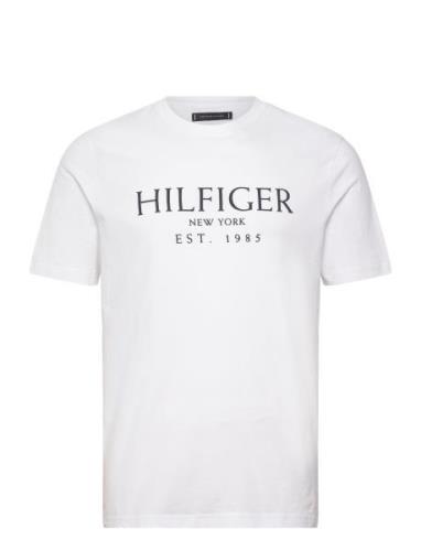 Big Hilfiger Tee Tops T-Kortærmet Skjorte White Tommy Hilfiger