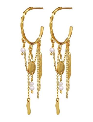 Notus Earrings Accessories Jewellery Earrings Hoops Gold Maanesten