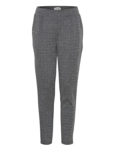 Ihkate Jacquard Pa8 Bottoms Trousers Suitpants Grey ICHI