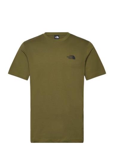 M S/S Simple Dome Tee Sport T-Kortærmet Skjorte Khaki Green The North ...