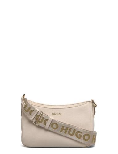 Bel Sm Hobo W.l. Bags Crossbody Bags Cream HUGO