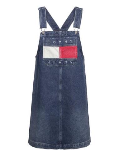 Pinafore Dress Dh6031 Ext Kort Kjole Blue Tommy Jeans