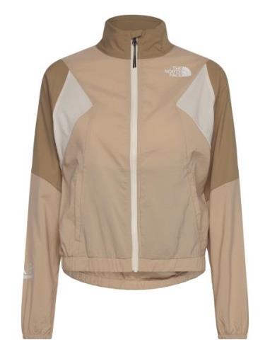 W Ma Wind Track Top Outerwear Jackets Windbreakers Beige The North Fac...