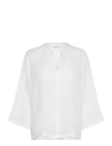 Gerthapw Bl Tops Blouses Short-sleeved White Part Two