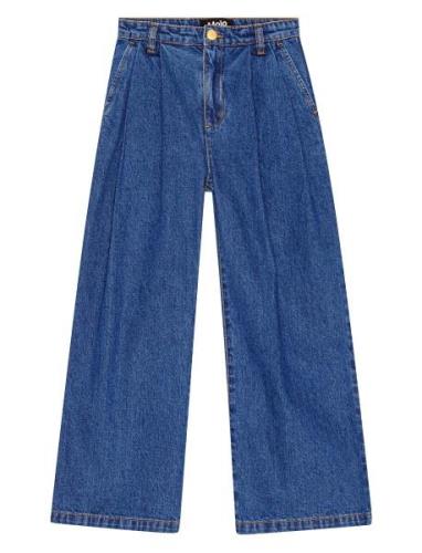 Aeisha Bottoms Jeans Wide Jeans Blue Molo