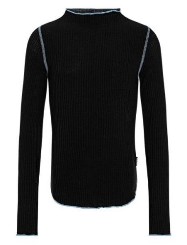 Ruya Tops T-shirts Long-sleeved T-Skjorte Black Molo