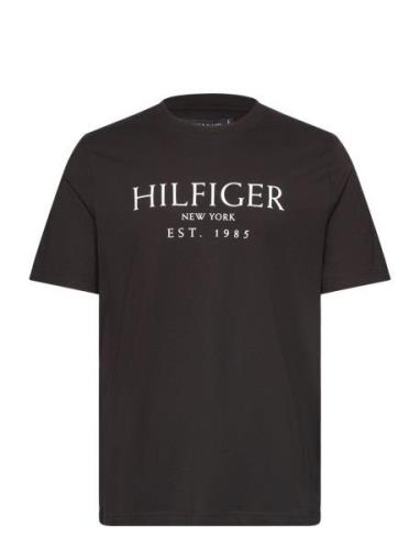 Big Hilfiger Tee Tops T-Kortærmet Skjorte Black Tommy Hilfiger