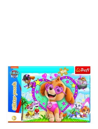 Trefl 100 Bit Glitter Paw Patrol Toys Puzzles And Games Puzzles Classi...