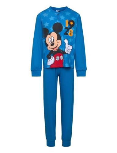 Pyjama Pyjamassæt Blue Mickey Mouse