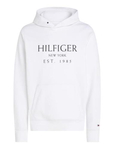 Big Hilfiger Hoody Tops Sweatshirts & Hoodies Hoodies White Tommy Hilf...