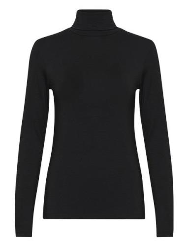 Vistamw Rollneck Tops Knitwear Turtleneck Black My Essential Wardrobe