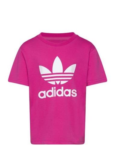 Trefoil Tee Sport T-Kortærmet Skjorte Pink Adidas Originals