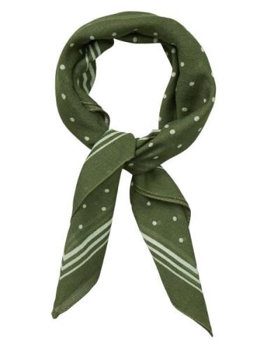 Devi Cotta Scarf Accessories Scarves Lightweight Scarves Khaki Green B...