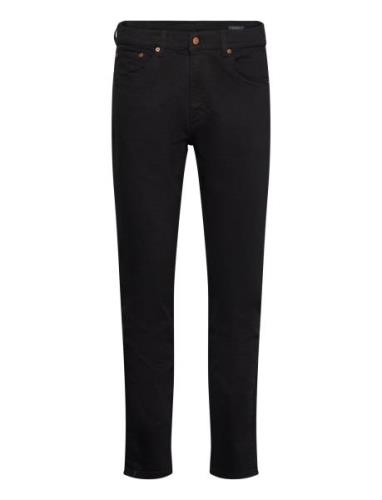 Karl Trousers Bottoms Jeans Regular Black Oscar Jacobson