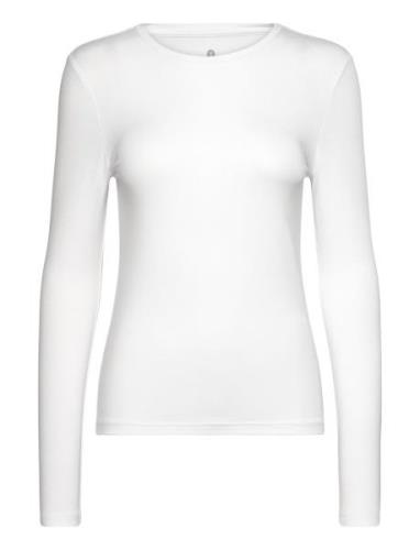 Jbs Of Dk Slim Ls Bamboo Tops T-shirts & Tops Long-sleeved White JBS O...