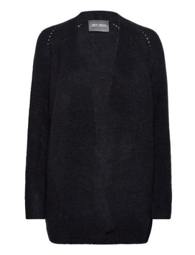 Mmthora Long Cardigan Tops Knitwear Cardigans Black MOS MOSH