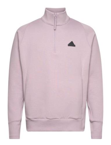 M Z.n.e. H-Zip Sport Sweatshirts & Hoodies Sweatshirts Pink Adidas Spo...