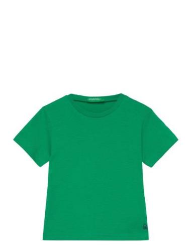 T-Shirt Tops T-Kortærmet Skjorte Green United Colors Of Benetton