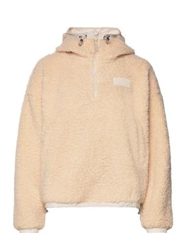 Sway Pile Hoodie Sport Sweatshirts & Hoodies Hoodies Beige Johaug