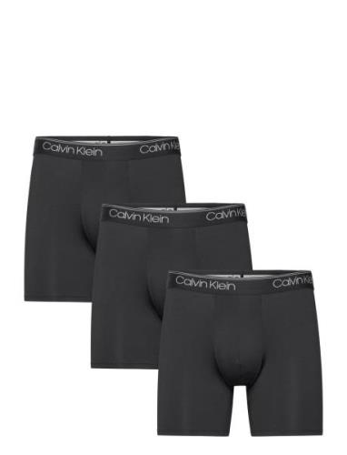 Boxer Brief 3Pk Boxershorts Black Calvin Klein