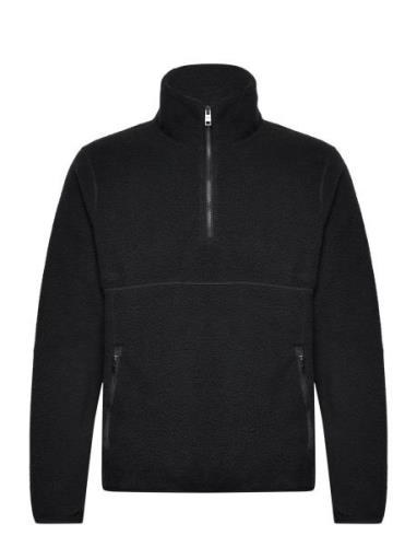 Zip-Neck Fleece Sweatshirt Tops Sweatshirts & Hoodies Fleeces & Midlay...