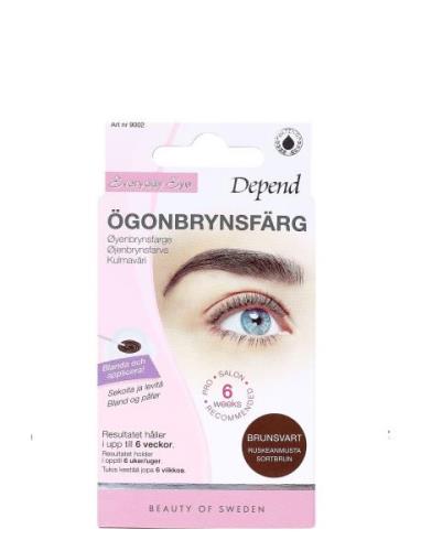 Ögonbrynsfärg Brunsvart Se/Fi/No/Dk Øjenbrynsgel Makeup Nude Depend Co...