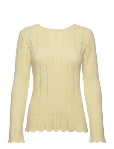 Lupinebbinda Knit Tops Knitwear Jumpers Yellow Bruuns Bazaar