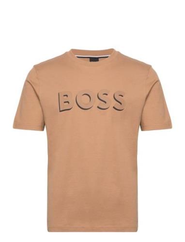 Tiburt 339 Tops T-Kortærmet Skjorte Beige BOSS