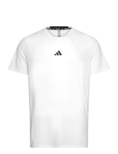 D4T Tee Sport T-Kortærmet Skjorte White Adidas Performance