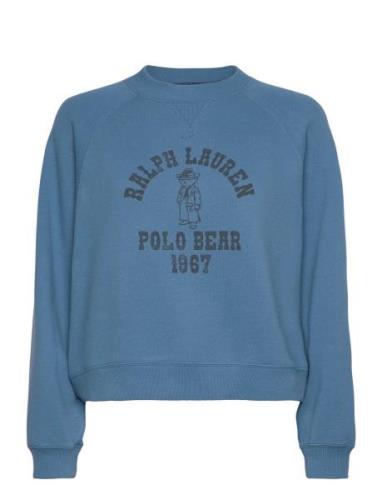 Polo Bear Over Fleece Crewneck Tops Sweatshirts & Hoodies Sweatshirts ...