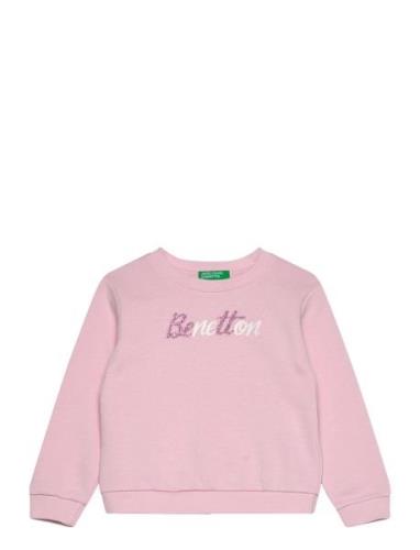 Sweater L/S Tops Sweatshirts & Hoodies Sweatshirts Pink United Colors ...