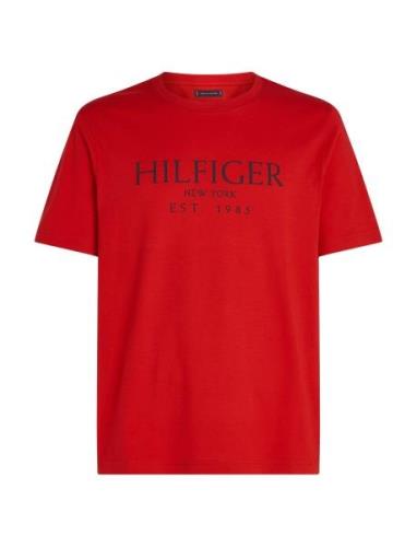 Big Hilfiger Tee Tops T-Kortærmet Skjorte Red Tommy Hilfiger