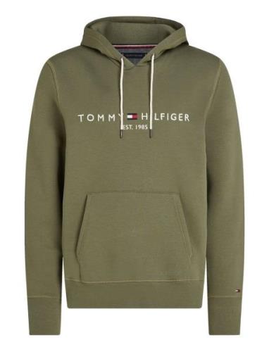 Tommy Logo Hoody Tops Sweatshirts & Hoodies Hoodies Green Tommy Hilfig...