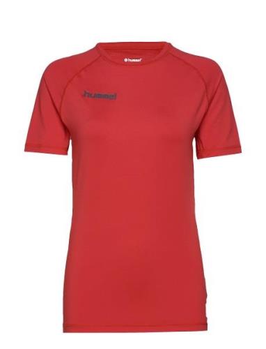 Hml First Performance Jersey S/S Sport T-Kortærmet Skjorte Red Hummel