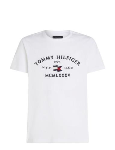 Nautical Arch Tee Tops T-Kortærmet Skjorte White Tommy Hilfiger