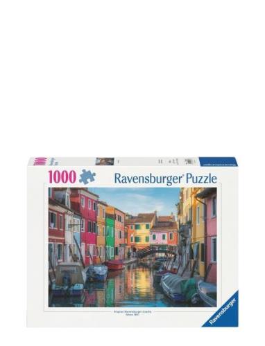 Burano Canal, Venice 1000P Toys Puzzles And Games Puzzles Classic Puzz...