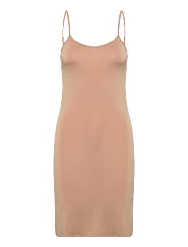 Rada Rebecca Slip Dress Kort Kjole Beige Bruuns Bazaar