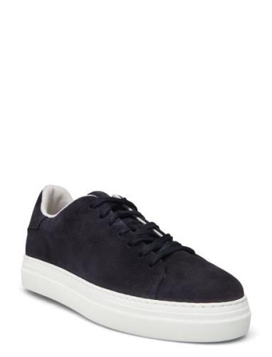 Slhdavid Chunky Suede Sneaker Noos Low-top Sneakers Navy Selected Homm...