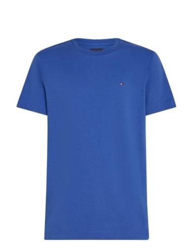 Essential Reg Fit Solid Tee Tops T-Kortærmet Skjorte Blue Tommy Hilfig...