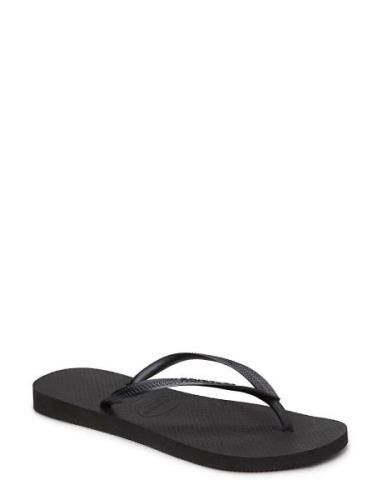 Hav Slim Black Shoes Summer Shoes Sandals Flip Flops Black Havaianas